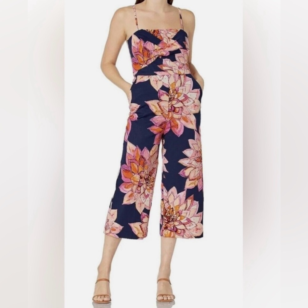 Trina Turk colorful floral cropped jumpsuit